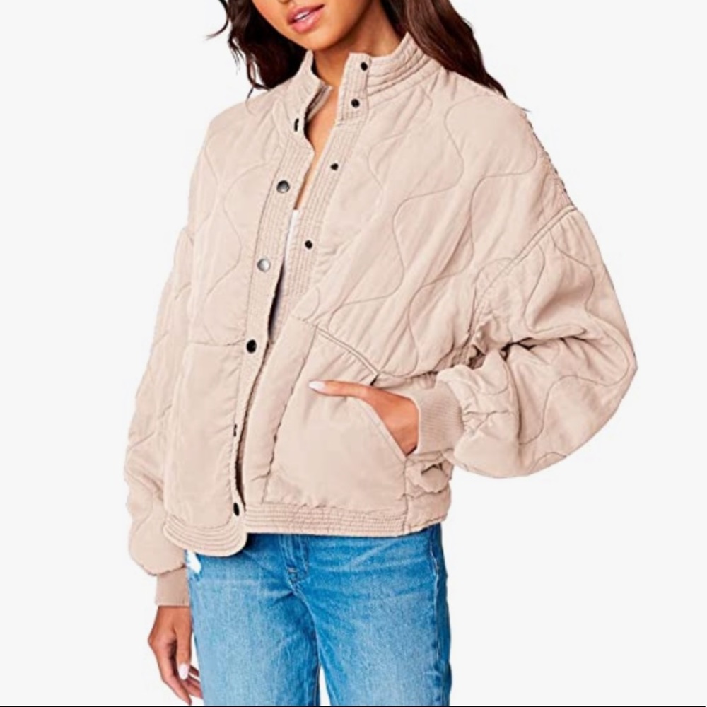 Blank NYC Pink Bomber Jacket